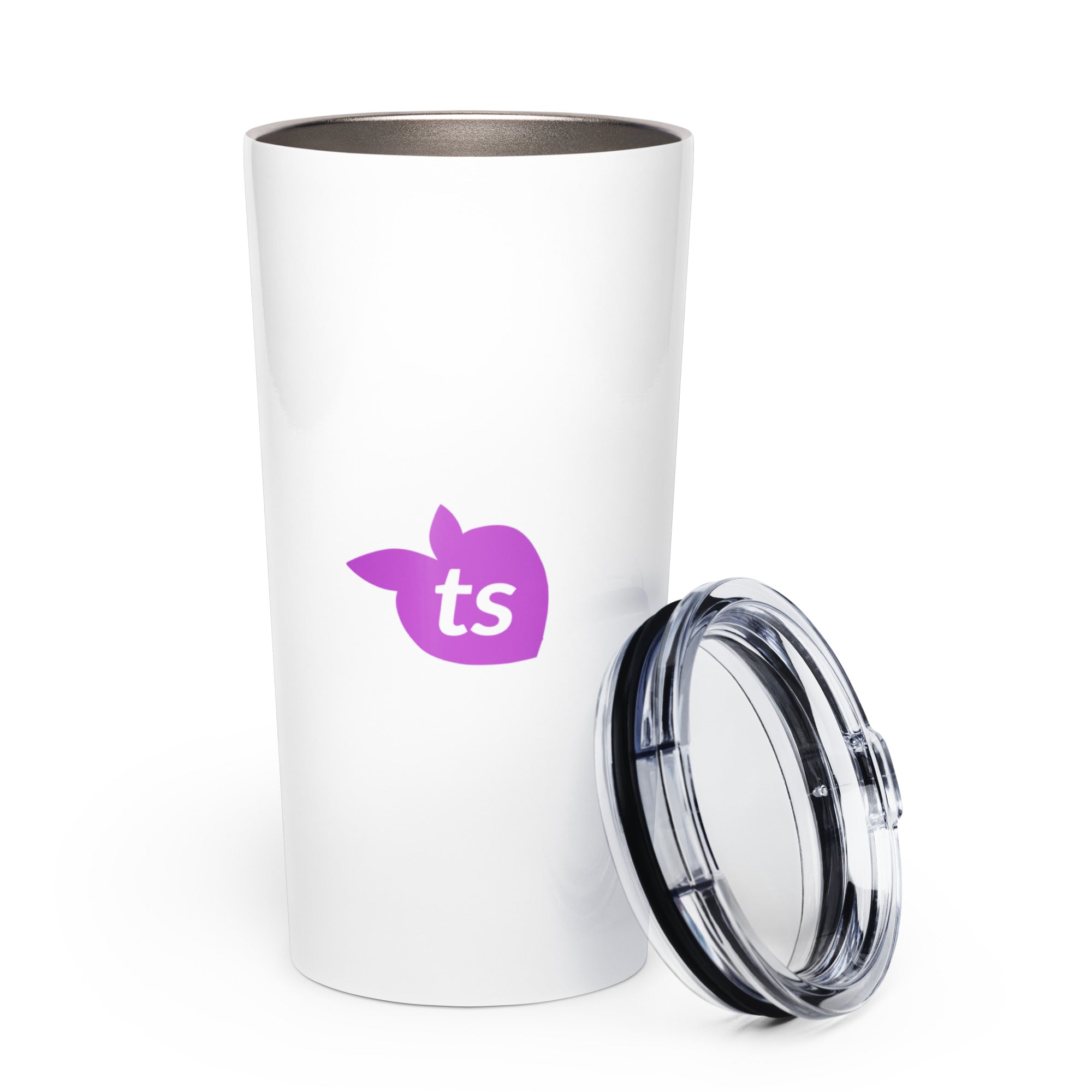 tsgabrielle® • Tapered Tumbler • White • Stainless Steel