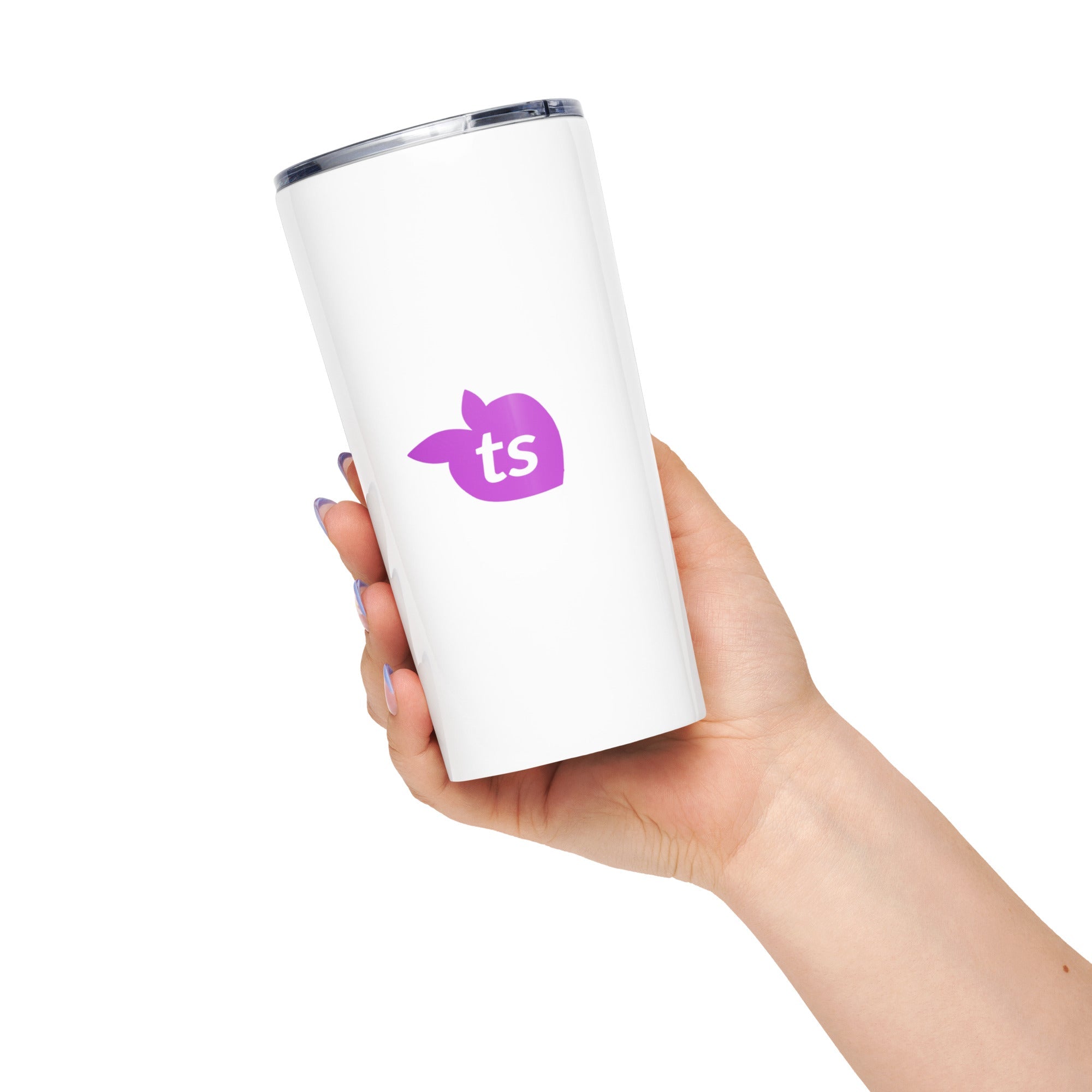 tsgabrielle® • Tapered Tumbler • White • Stainless Steel