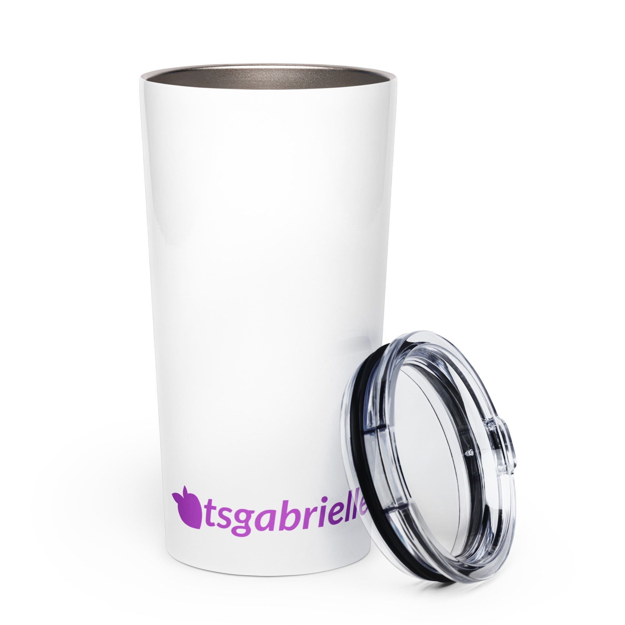 tsgabrielle® • Tapered Tumbler • White • Stainless Steel