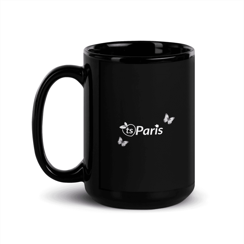 tsgabrielle® • Paris • Glossy Mug • Black • Ceramic • 2 Sizes mockup 8