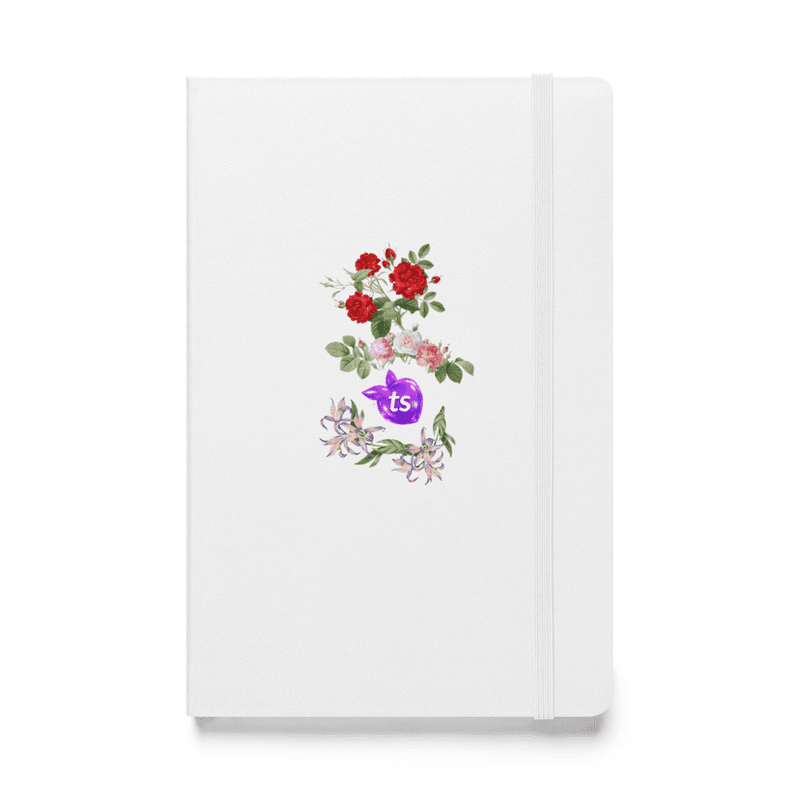 JouranalBook® by tsgabrielle® • TransFLOWer™ • Hardcover Bound Notebook • White mockup 2