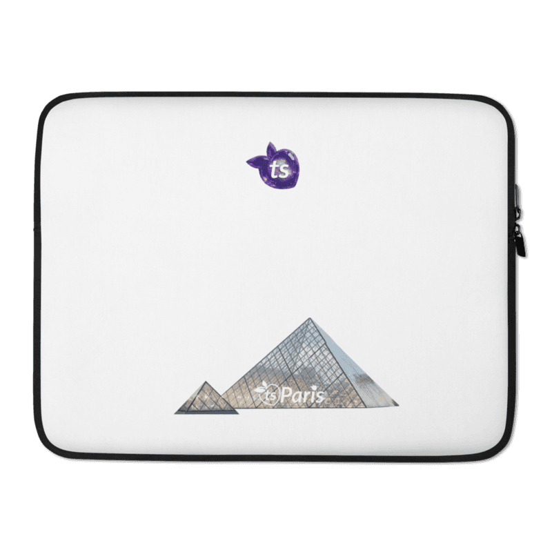 tsgabrielle® • Paris - The Louvre Pyramid • Laptop Sleeve • 2 Sizes - 13" and 15" - View 2