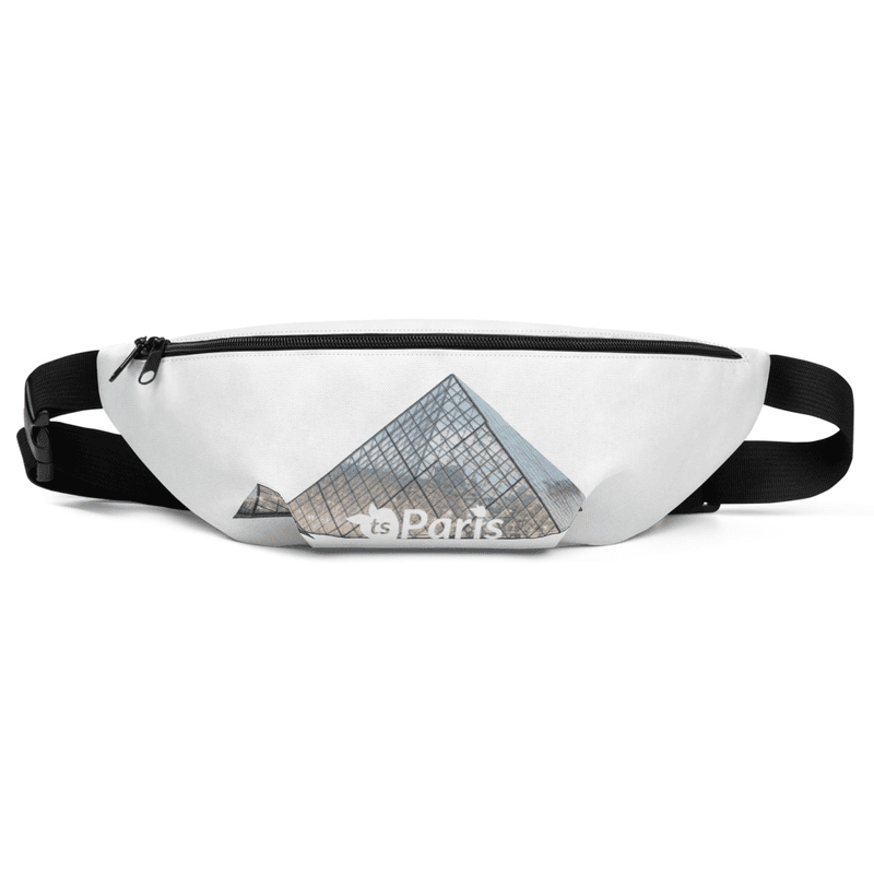 8 - tsgabrielle® • Paris - The Louvre Pyramid • Fanny Pack • 2 Sizes