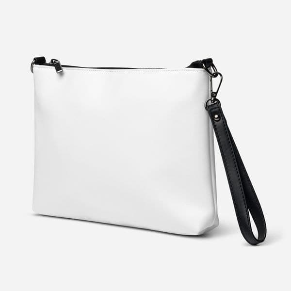tsgabrielle® • Paris - Notre-Dame Cathedral • Crossbody Bag • White • 11″ × 8″ mockup 8
