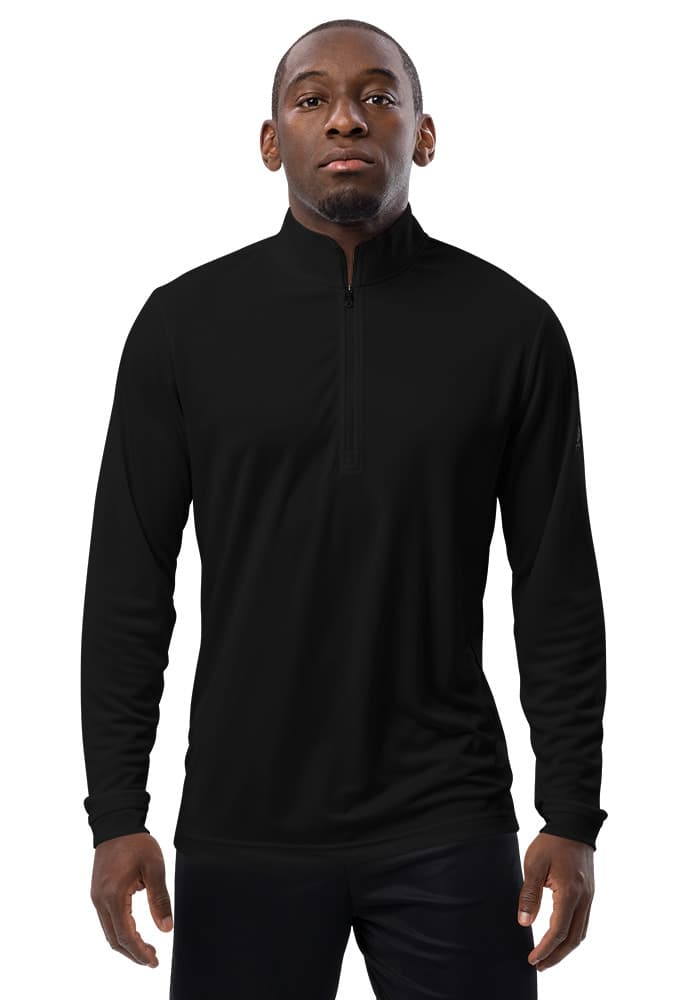 adidas® x tsgabrielle® • For Him • Quarter Zip Pullover • Dark Colors mockup 12