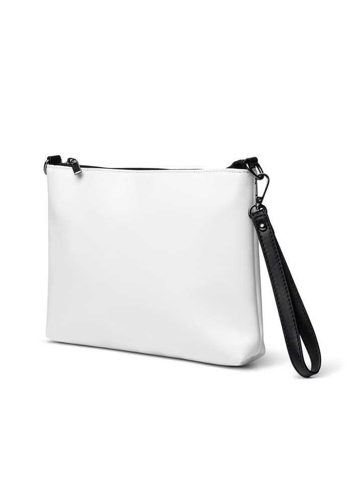 tsgabrielle® • Paris - Notre-Dame Cathedral • Crossbody Bag • White • 11″ × 8″ mockup 7