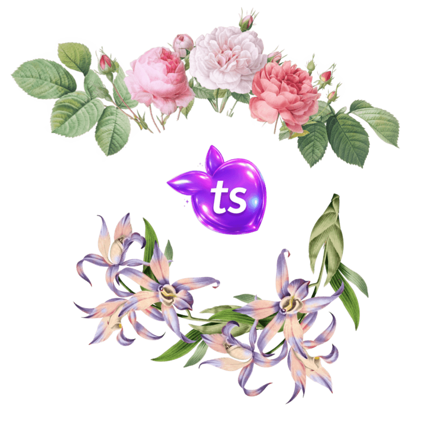 tsgabrielle® • TransFLOWer™ • Bubble-Free Stickers • 3 Sizes