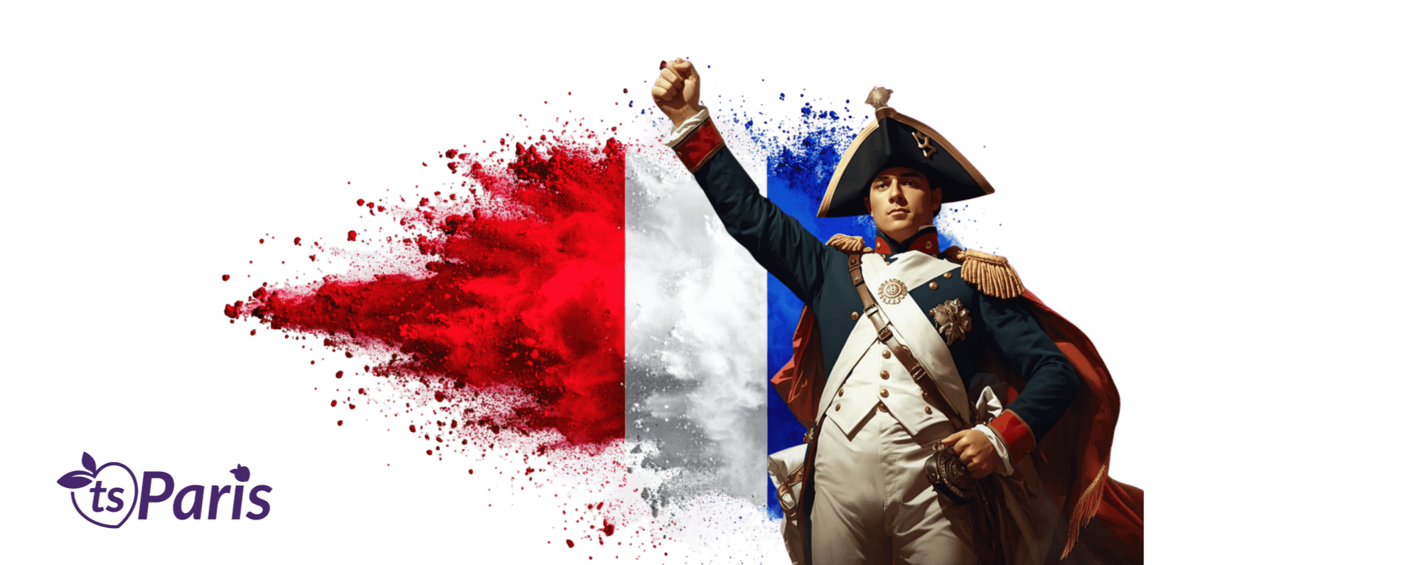 tsgabrielle® • Paris - Napoleon Bonaparte • Tumbler • Stainless Steel • White • 20 oz