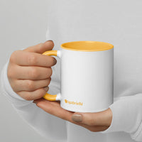 tsgabrielle® • Mug with Color Golden Yellow Inside • Ceramic • 11 oz