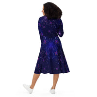 tsgabrielle® • For Her 👗 • 🌌✨ Cosmic Edition •  Long Sleeve Midi Dress