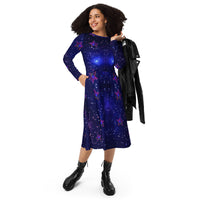 tsgabrielle® • For Her 👗 • 🌌✨ Cosmic Edition •  Long Sleeve Midi Dress