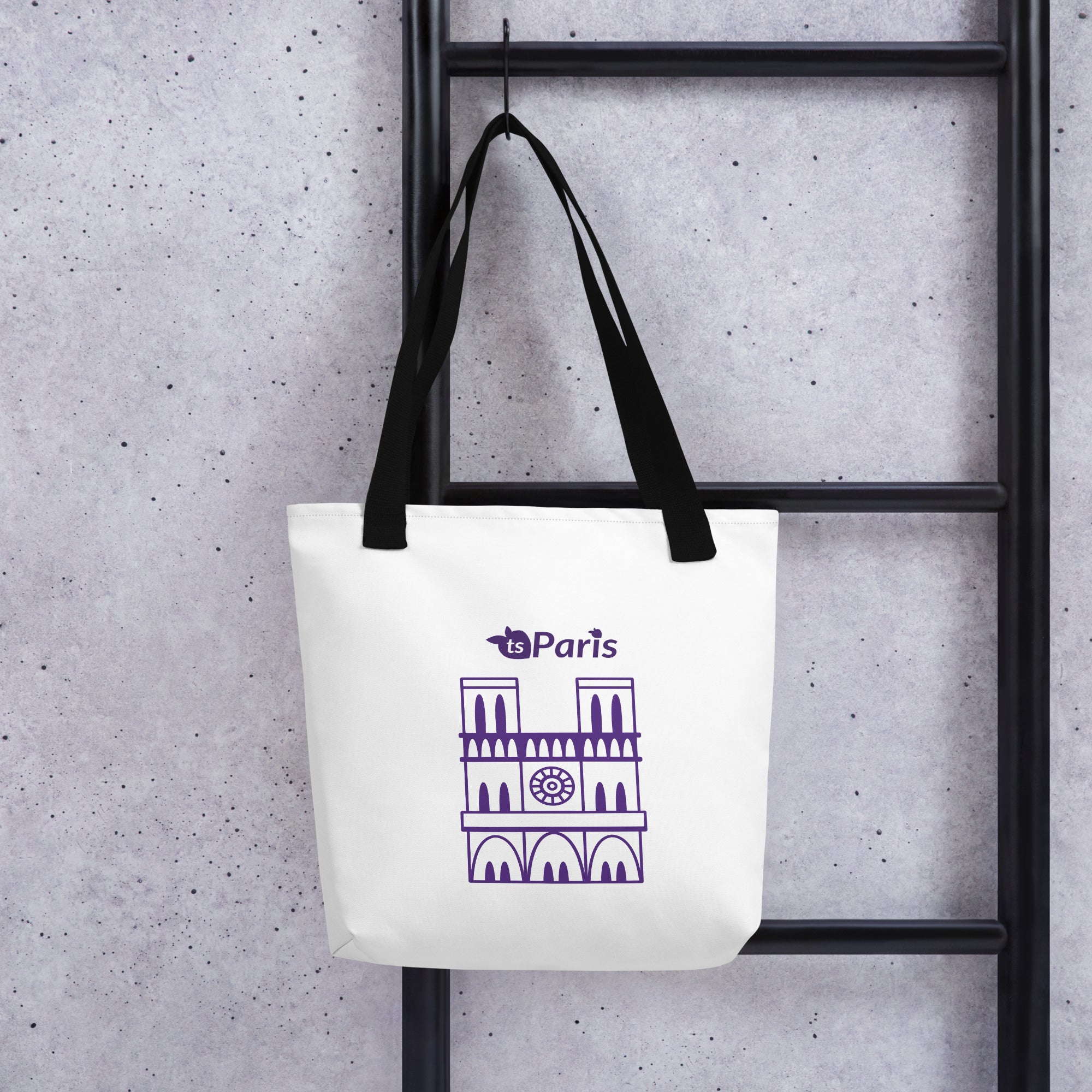 tsgabrielle® • Paris - Notre-Dame Cathedral • Tote Bag • White • 39 x 39 cm