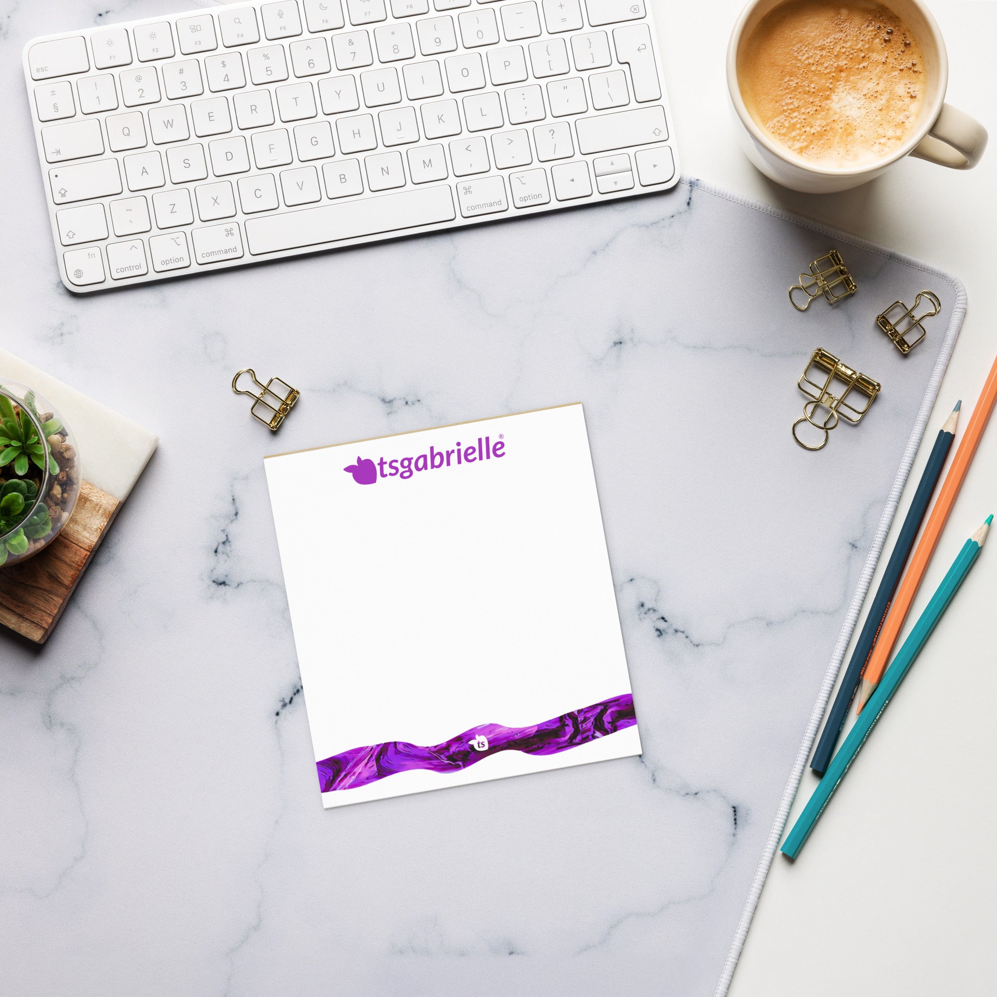 tsgabrielle® • Notepad • White • 3 Sizes