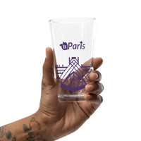 tsgabrielle® • Paris - The Louvre Pyramid • Shaker Pint Glass • 16 oz