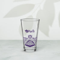 tsgabrielle® • Paris - The Louvre Pyramid • Shaker Pint Glass • 16 oz