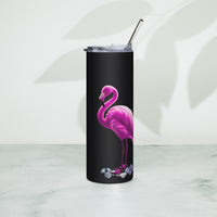 tsgabrielle® • Flamant 🦩 Rose • Tumbler • Stainless Steel • Black • 20 oz •